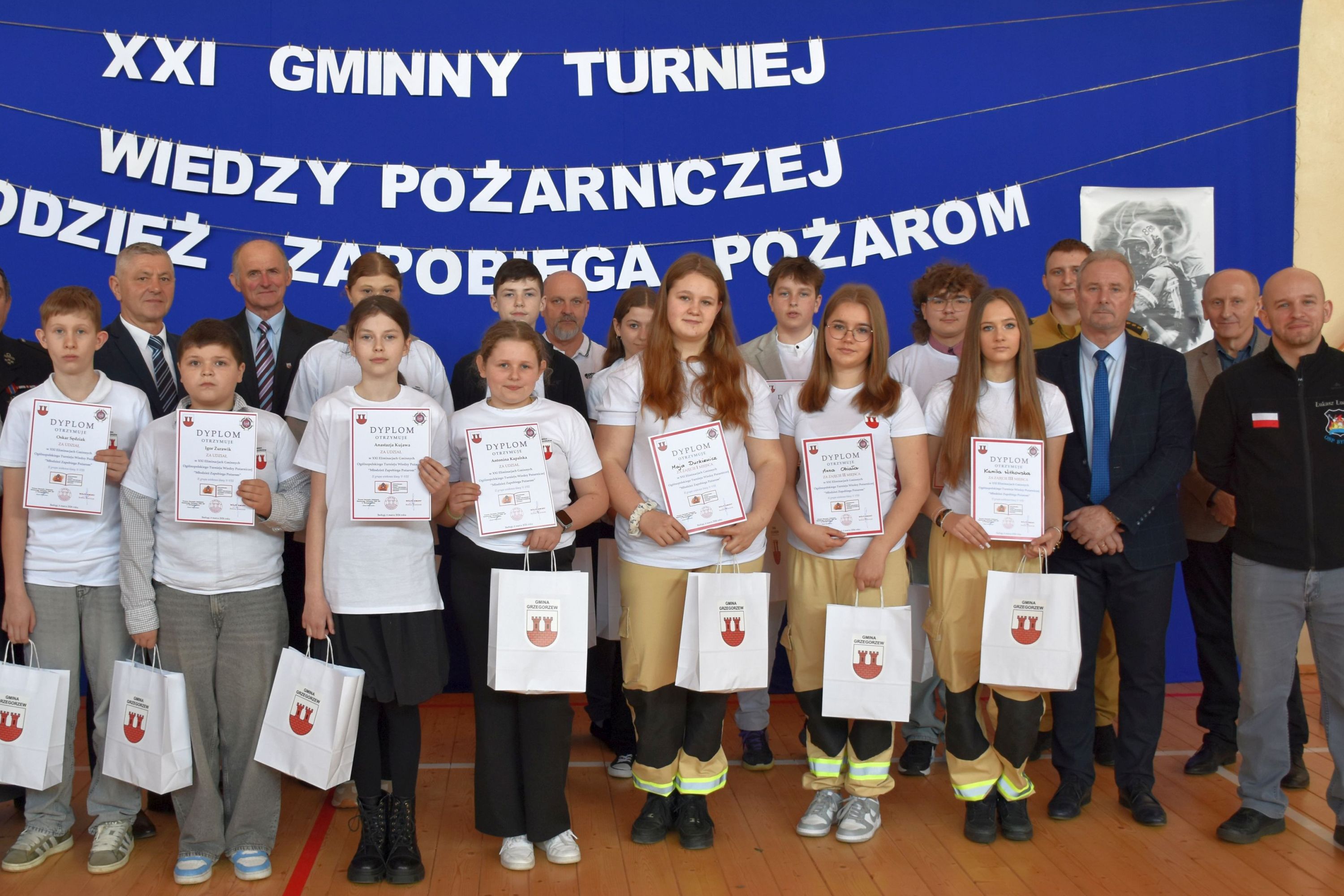 XXI Eliminacje Gminne Ogólnopolskiego Turnieju Wiedzy Pożarniczej Młodzież Zapobiega Pożarom